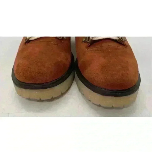 Mi.im Women's Brown Military Bootie Size 8.5 Lace Up Chunky Heel - Picture 3 of 9